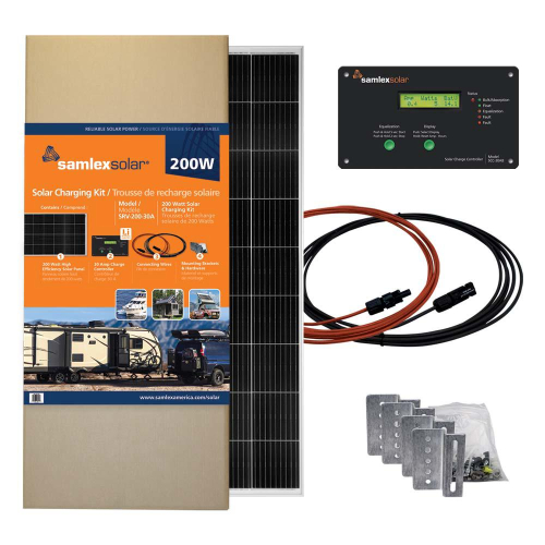Samlex America - Samlex SRV-200-30A Solar Charging Kit 200W w/30A Charge Controller