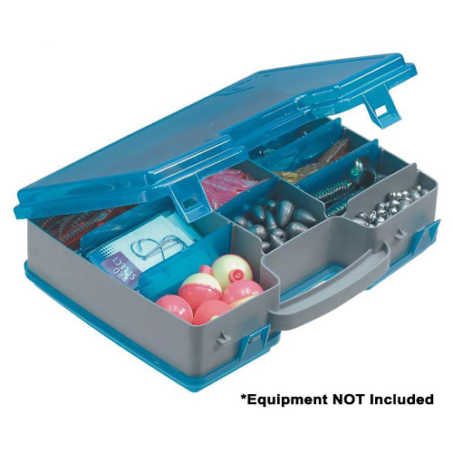 Plano - Plano Double-Sided Adjustable Tackle Organizer Large - Silver/Blue