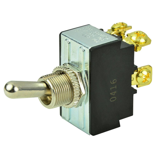 BEP Marine - BEP DPST Chrome Plated Toggle Switch - OFF/ON