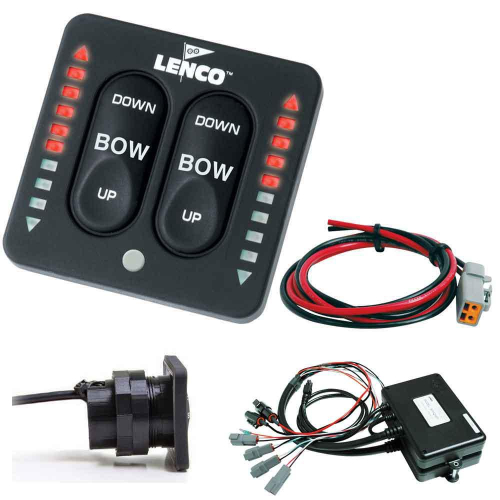 Lenco Marine - Lenco LED Indicator Two-Piece Tactile Switch Kit w/Pigtail f/Dual Actuator Systems