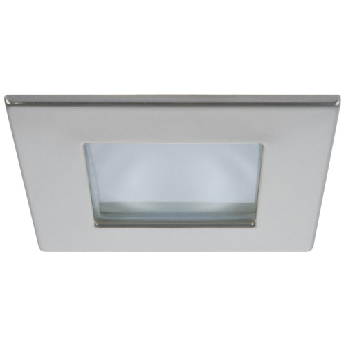 Quick Marina XP Downlight LED - 6W, IP66, Spring Mounted - Square Satin Bezel, Round Daylight Light (55732)