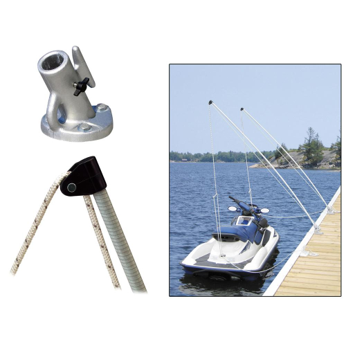 Dock Edge - Dock Edge Economy Mooring Whips 2PC 12ft 4000 LBS up to 23 ft