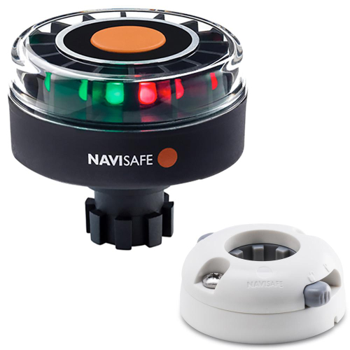 Navisafe - Navisafe Navilight Tricolor 2NM w/Navibolt Base &amp; Horizontal Mount - White