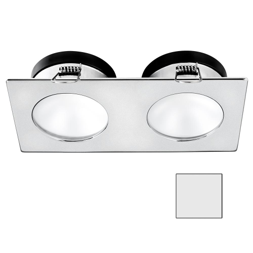 I2Systems Inc - i2Systems Apeiron A1110Z - 4.5W Spring Mount Light - Double Round - Cool White - Brushed Nickel Finish