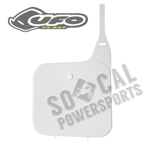 UFO Plast HO02607-041 - Front White Plastic Number Plate