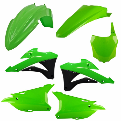 POLISPORT 91334 - Polisport Enduro Plastic Replica Kit for Those Looking for OEM Quality for Motorcycles Kawasaki in OEM Colour