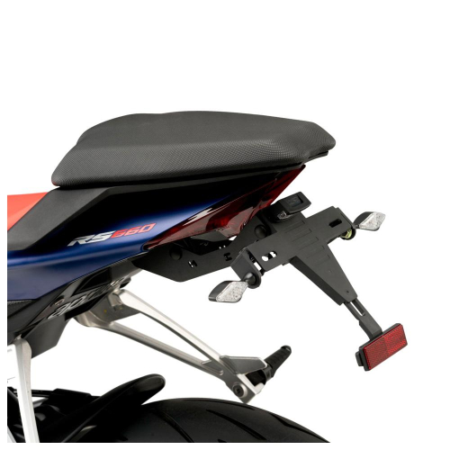 Puig License Plate Holder Aprilia RS 660/ Tuono 660 21, Black
