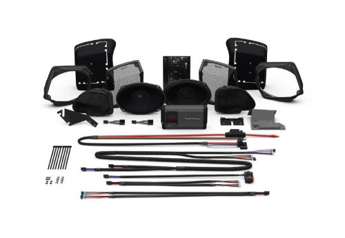 Rockford Fosgate HD9813RG-STG3 (Stage 3) Fairing Speakers, Saddlebag Speakers and 800-Watt Amplifier Kit for Select 1998-2013 Harley Davidson Road Glide Motorcycles