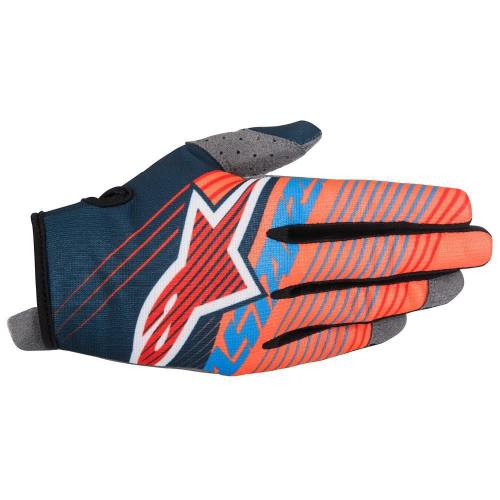 Alpinestars - Alpinestars Radar Tracker Youth Gloves - 35419177074SM - Petrol/Aqua/Orange Fluo Small