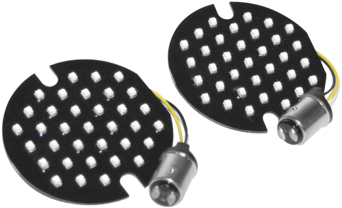 Namz - Namz Flat Style Turn Signal Inserts - Amber - Front - LLC-FL7A