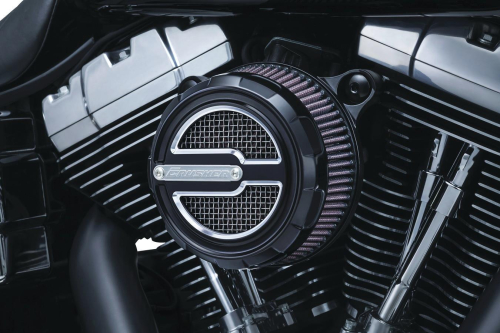 Kuryakyn - Kuryakyn Crusher Maverick Air Cleaner Trim - Gloss Black - 9239