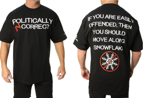 Outlaw Threadz - Outlaw Threadz Politically Incorrect T-Shirt - MT122-MD - Black Medium