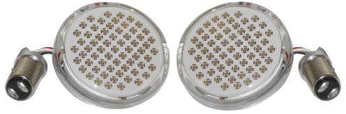 Namz - Namz Deluxe Bullet Style Turn Signal Inserts - 1157 Bulb Type - Red - LLC-D7R