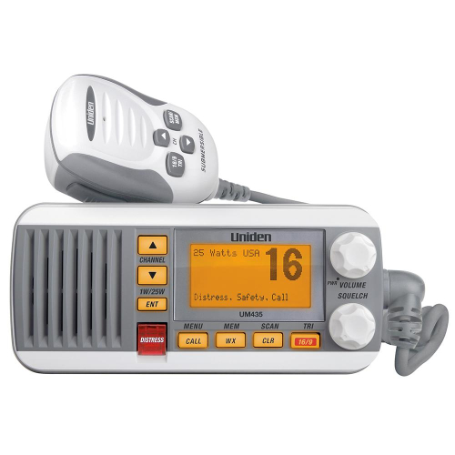 Uniden - Uniden UM435 Fixed Mount VHF Radio - White