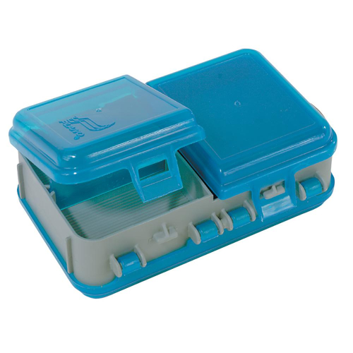 Plano - Plano Double-Sided Adjustable Tackle Organizer Small - Silver/Blue