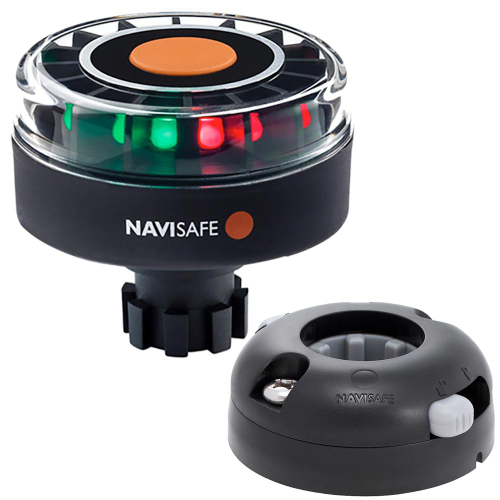 Navisafe - Navisafe Navilight Tricolor 2NM w/Navibolt Base &amp; Horizontal Mount - Black