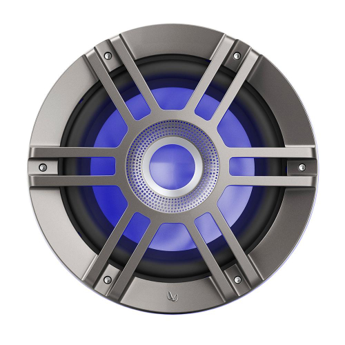 Infinity - Infinity 10" Marine RGB Kappa Series Speakers - Titanium/Gunmetal
