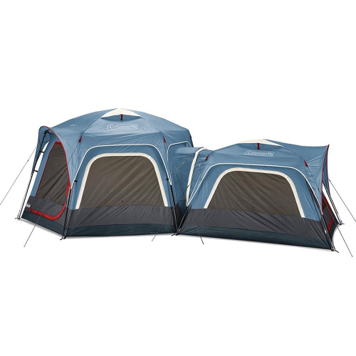 Coleman - Coleman 3-Person &amp; 6-Person Connectable Tent Bundle w/Fast Pitch Setup - Set of 2 - Blue