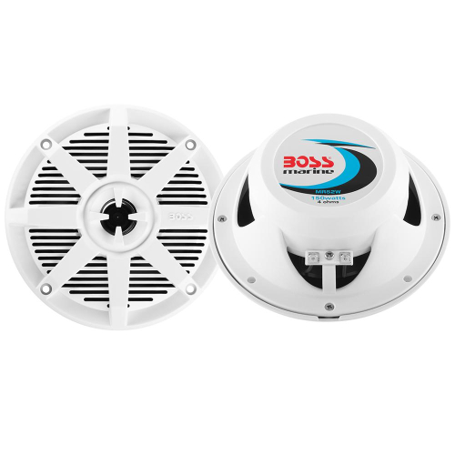 Boss Audio - Boss Audio MR52W 5.25" 2-Way 150W Marine Speaker - White - Pair