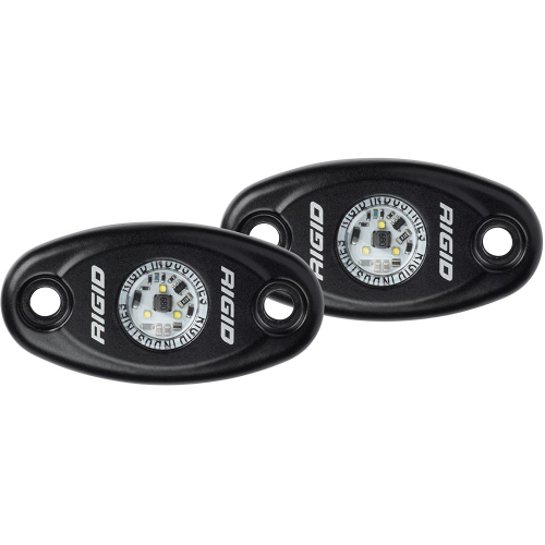 RIGID Industries - RIGID Industries A-Series Black High Power LED Light - Pair - Blue