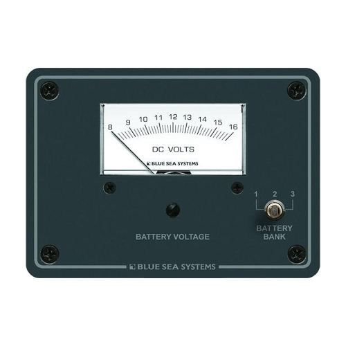 Blue Sea Systems - Blue Sea 8015 DC Analog Voltmeter w/Panel