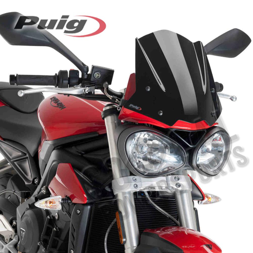PUIG - PUIG Naked New Generation Sport Windscreen - Black - 9999N