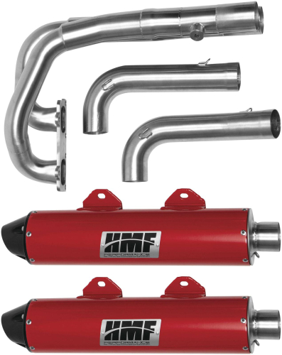 HMF Engineering - HMF Engineering Performance Series Dual Full System Exhaust - Brushed - 35696636683