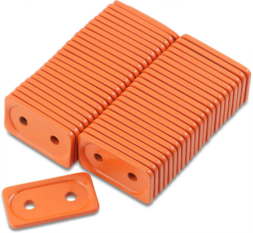 Woodys - Woodys Double Grand Digger Aluminum Support Plates - 5/16in. - Orange (48pk.) - ADG-3805-48