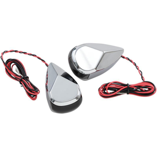 Alloy Art - Alloy Art LED Turn Signal - Chorme Smoke/Red Lens - MRL-2C