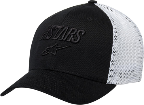 Alpinestars - Alpinestars Angle Stretch Mesh Hat - 1230-81011-1020-S/M - Black/White - Sm-Md