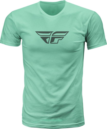Fly Racing F-Wing Tee Shirt (Sage/Grey, Medium)