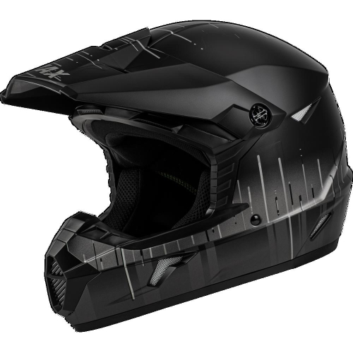 Gmax D3465071 Youth Mx-46Y Frequency Offroad Helmet Matte Black/Grey Ym