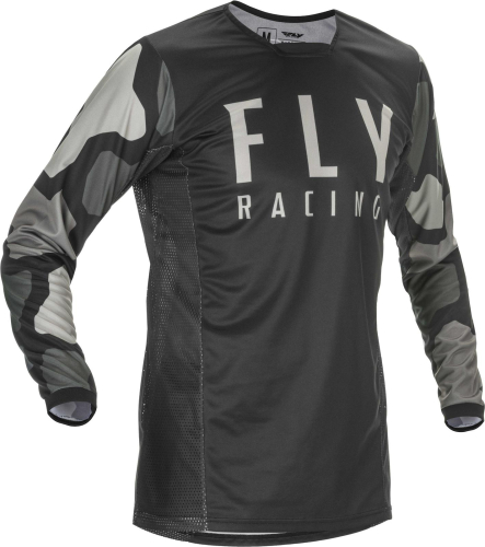 Fly Racing - Fly Racing Kinetic K221 Jersey - 374-5202X - Black/Gray - 2XL