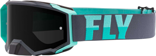 Fly Racing - Fly Racing Zone Pro Goggles - FLA-062 - Gray/Mint - OSFM