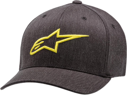 Alpinestars - Alpinestars Ageless Curve Hat - 1017810101955LX - Charcoal Heather/Hi-Vis Yellow - Lg-XL
