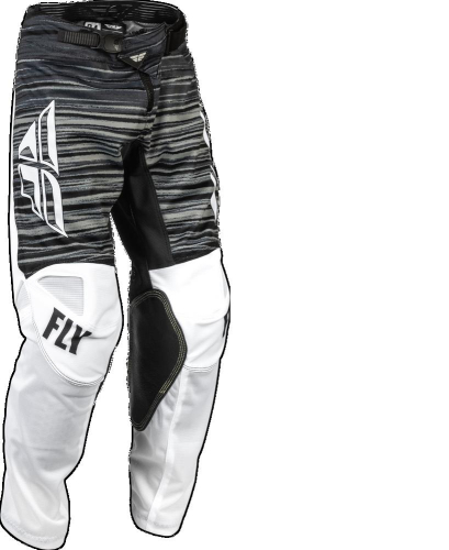 Fly Racing 2023 Youth Kinetic Mesh Pants (Black/White/Grey, 26)