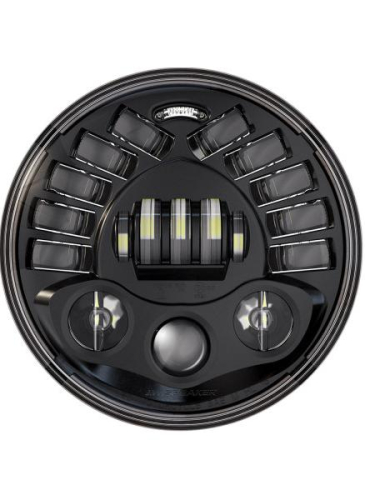 Custom Dynamics - Custom Dynamics 7in. Probeam Adaptive 2 LED Headlamps - Black - PB-7A-IND-B