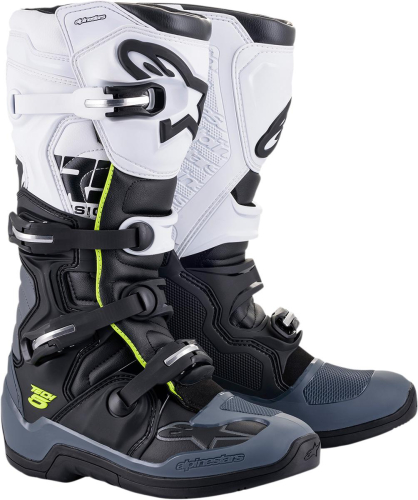 Alpinestars - Alpinestars Tech 5 Boots - 2015015-102-7 - Black/Gray/White - 7
