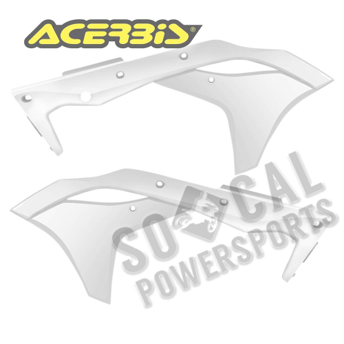 Acerbis - Acerbis Radiator Shrouds - White - 2630610002