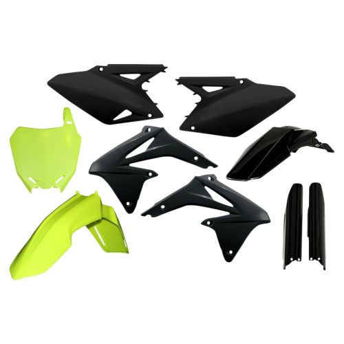 Acerbis - Acerbis Full Plastic Kit - Flo-Yellow/Black - 2198035137