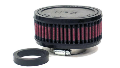 K&N Engineering - K&N Engineering Universal Oval Straight Air Filter - Rubber End Cap - R-1390
