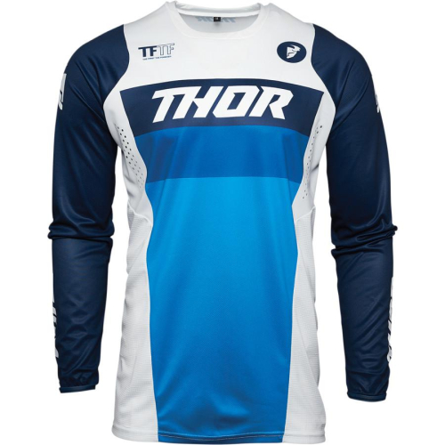 Thor - Thor Pulse Racer Youth Jersey - 2912-1863 - White/Navy - Medium