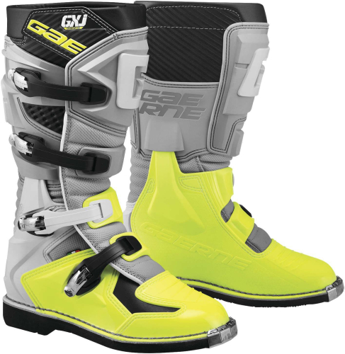 Gaerne - Gaerne GX-J Youth Boots - 2169-009-3 - Gray/Flo Yellow - 3