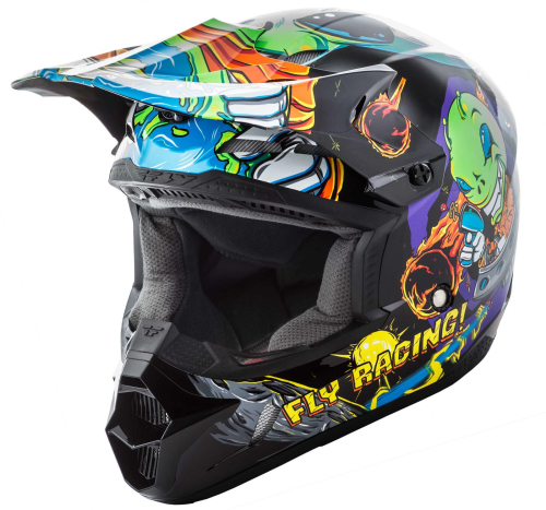 Fly Racing - Fly Racing Kinetic Invasion Youth Helmet - 73-3453YL - Green - Large