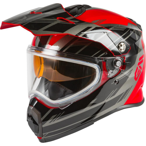 G-Max - G-Max AT-21S Epic Helmet - G2211373 - Red/Black/Silver - X-Small