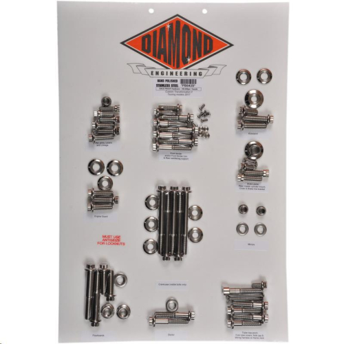 Diamond Engineering - Diamond Engineering 12-Point Custom Transformation II Kit - Polished Stainless Steel - PB643S