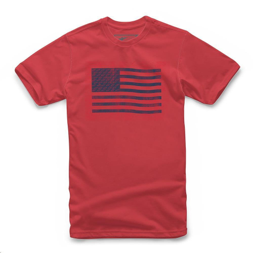 Alpinestars - Alpinestars Flag T-Shirt - 1210-72026-30-LG - Red - Large