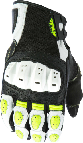Fly Racing - Fly Racing Brawler Gloves (2020) - 476-20483X - White/Hi-Vis - 3XL