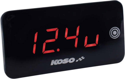 Koso North America - Koso North America Digital Touch-Screen Volt and Temperature Meter - Red - BA068041