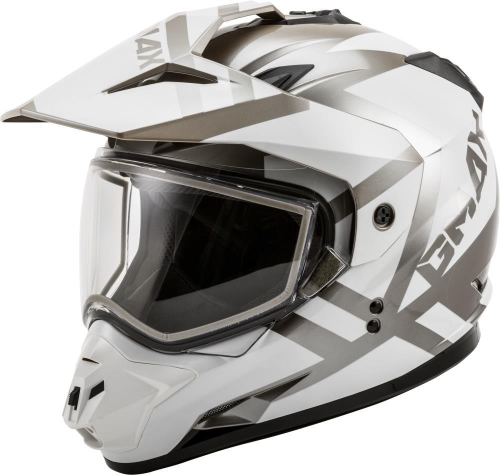 G-Max - G-Max GM-11S Trapper Helmet - G2113016 - White/Silver - Large